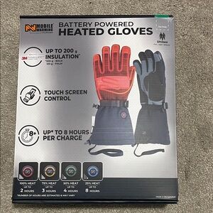 Black Heated Gloves